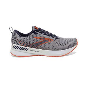 Brooks Levitate GTS 5 Mens Road Running Shoes Grey/Orange/White | USA-VEJ314587